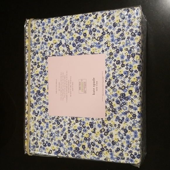 💕KATE SPADE💕 4 Piece Full Sheet Set 100% Cotton Percale ~ Full Size NWT - Picture 2 of 8